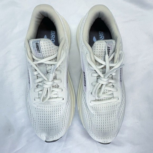 Brooks Ghost Max 2 Womens Size 10.5 Cream Purple Athletic Running Shoes Sneakers - Picture 8 of 16